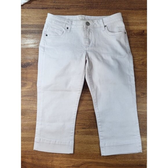 Kut From The Cloth Natalie Crop Petite White‎ Pants - Picture 1 of 4